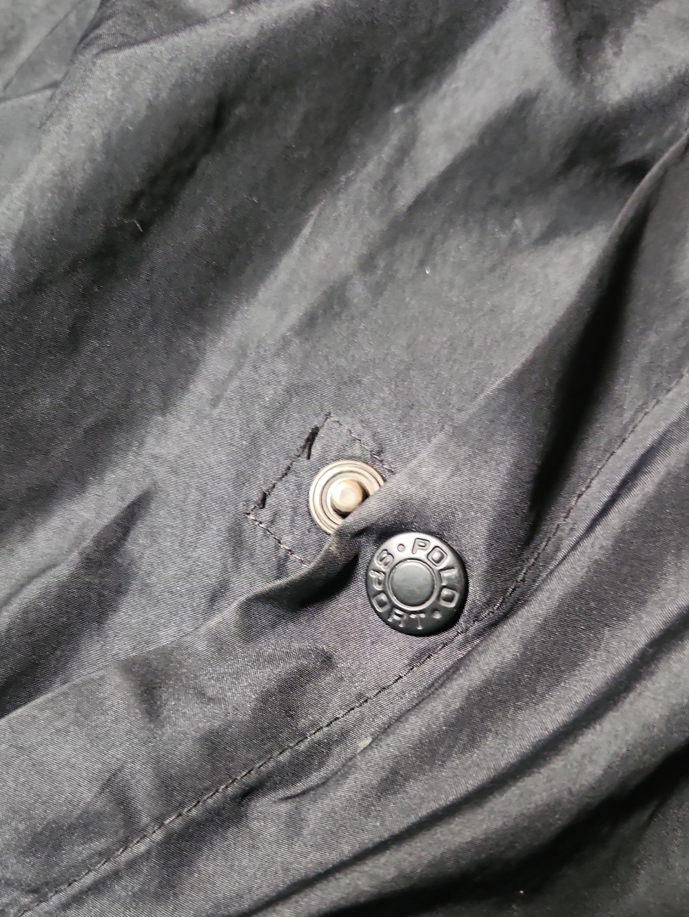 Rare Vintage Polo Sport Black Hooded Windbreaker Jacket 90s - Picture 5 of 12